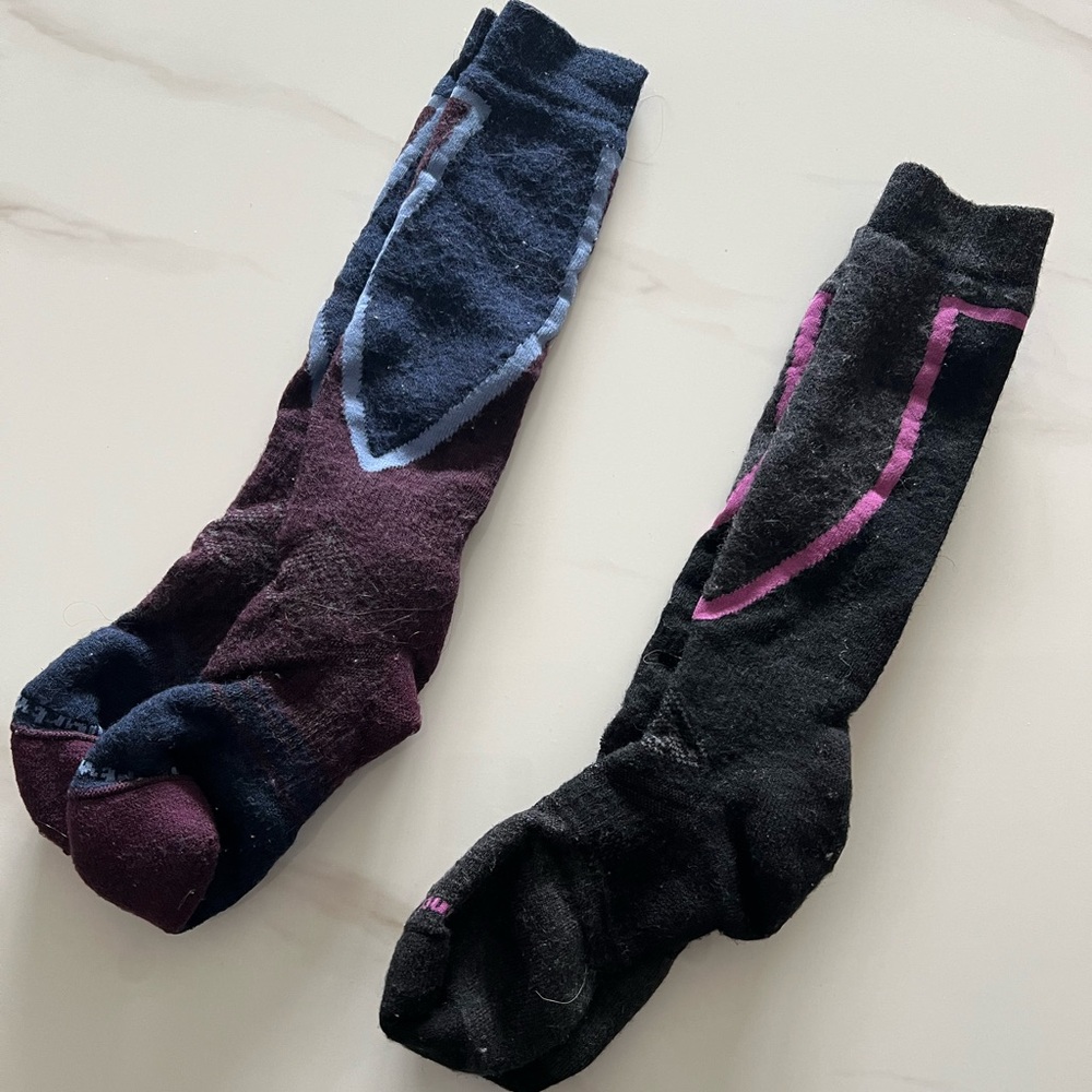 Smartwool over the calf cushion ski socks, women’s, 2 pack